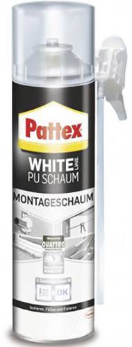 Pattex White Line Montageschaum Herstellerfarbe Weiß PUW50 500ml