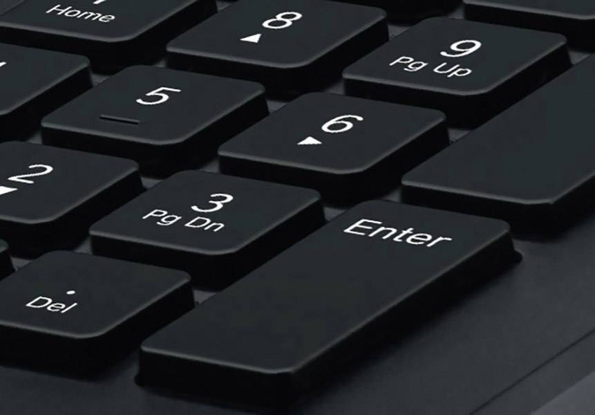 Logitech K280e B2B USB Tastatur Deutsch, QWERTZ Schwarz Spritzwassergeschützt