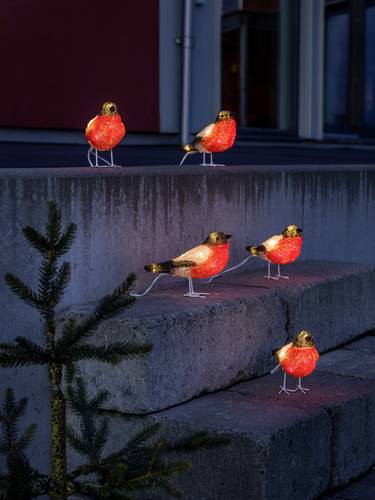 Konstsmide 6269-203 Acryl-Figur Vögel LED