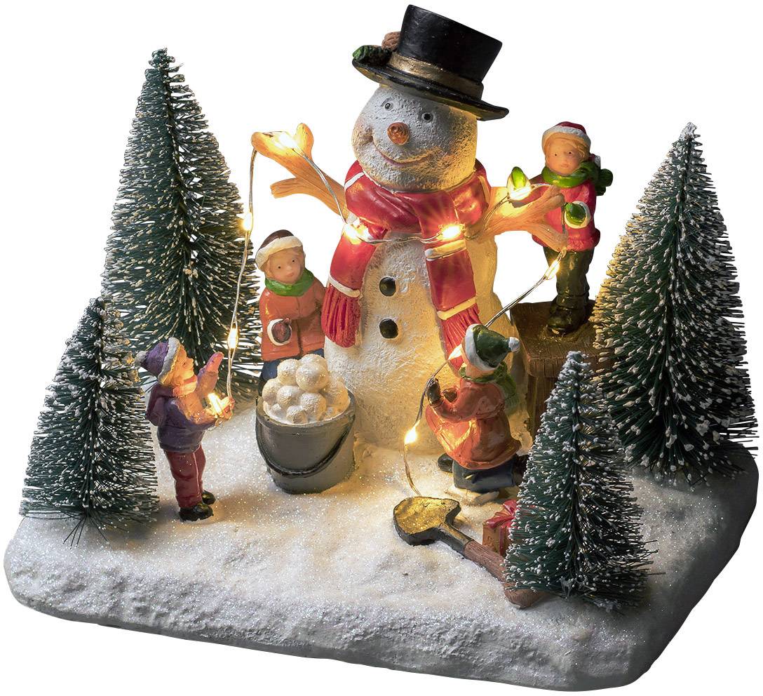 Konstsmide 4202-000 LED-Szenerie Schneemann Gelb LED Bunt