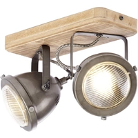 Brilliant Carmen Wood 72029/84 Deckenstrahler LED GU10 50W Holz, Edelstahl (gebürstet) Brilliant Carmen Wood 72029/84 Deckenstrahler LED GU10 50W Holz, Edelstahl (gebürstet)