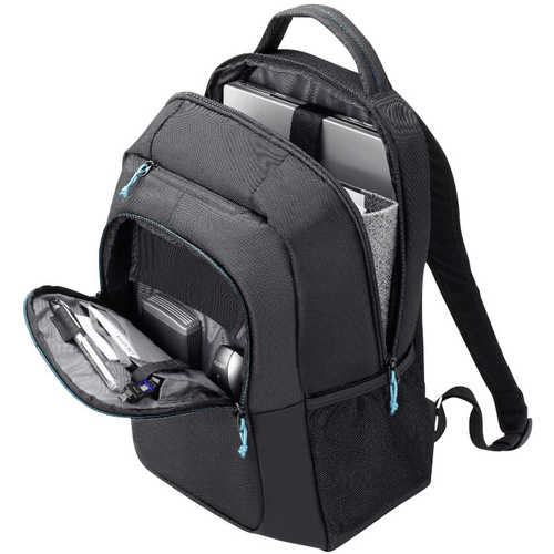 Dicota Notebook Rucksack Spin Backpack 14-15.6 Passend für maximal: 39,6 cm (15,6") Schwarz, Blau