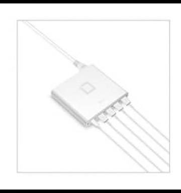 Dicota Universal Notebook Charger USB-C Lade- und Managementsystem Mobiles Ladesystem Die 7 mitgelieferten Notebook-Aufsätz
