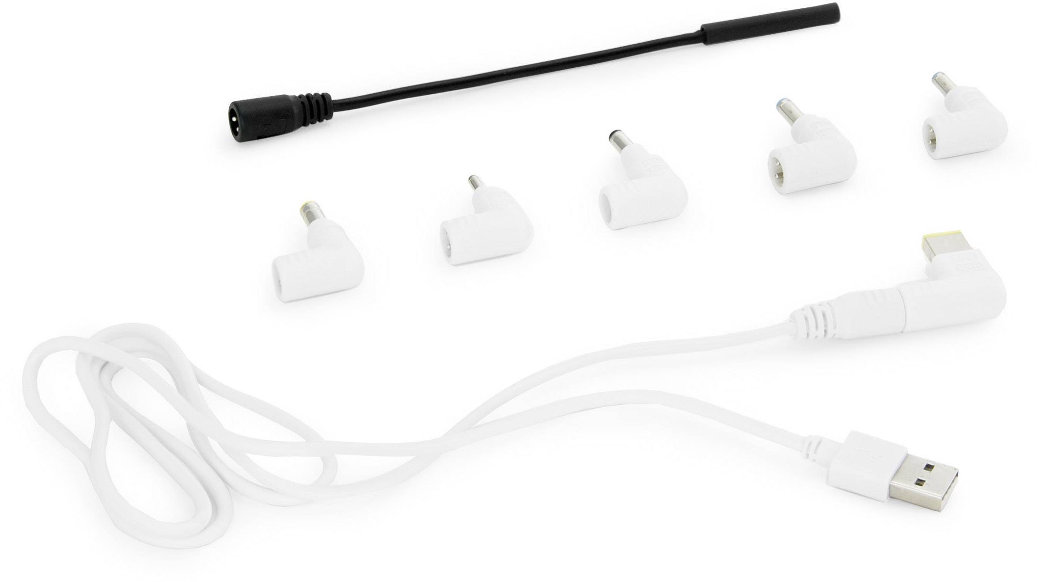 Dicota Universal Notebook Charger USB-C Lade- und Managementsystem Mobiles Ladesystem Die 7 mitgelieferten Notebook-Aufsätz