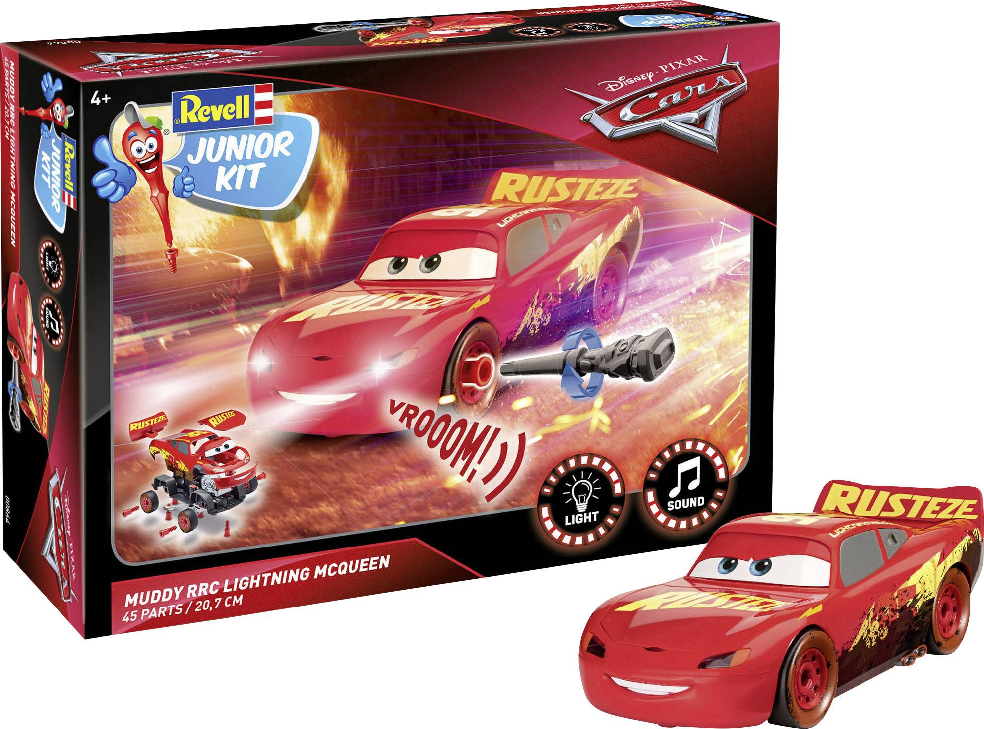 Revell 00864 Muddy RRC Lightning McQueen Automodell Bausatz 1:20