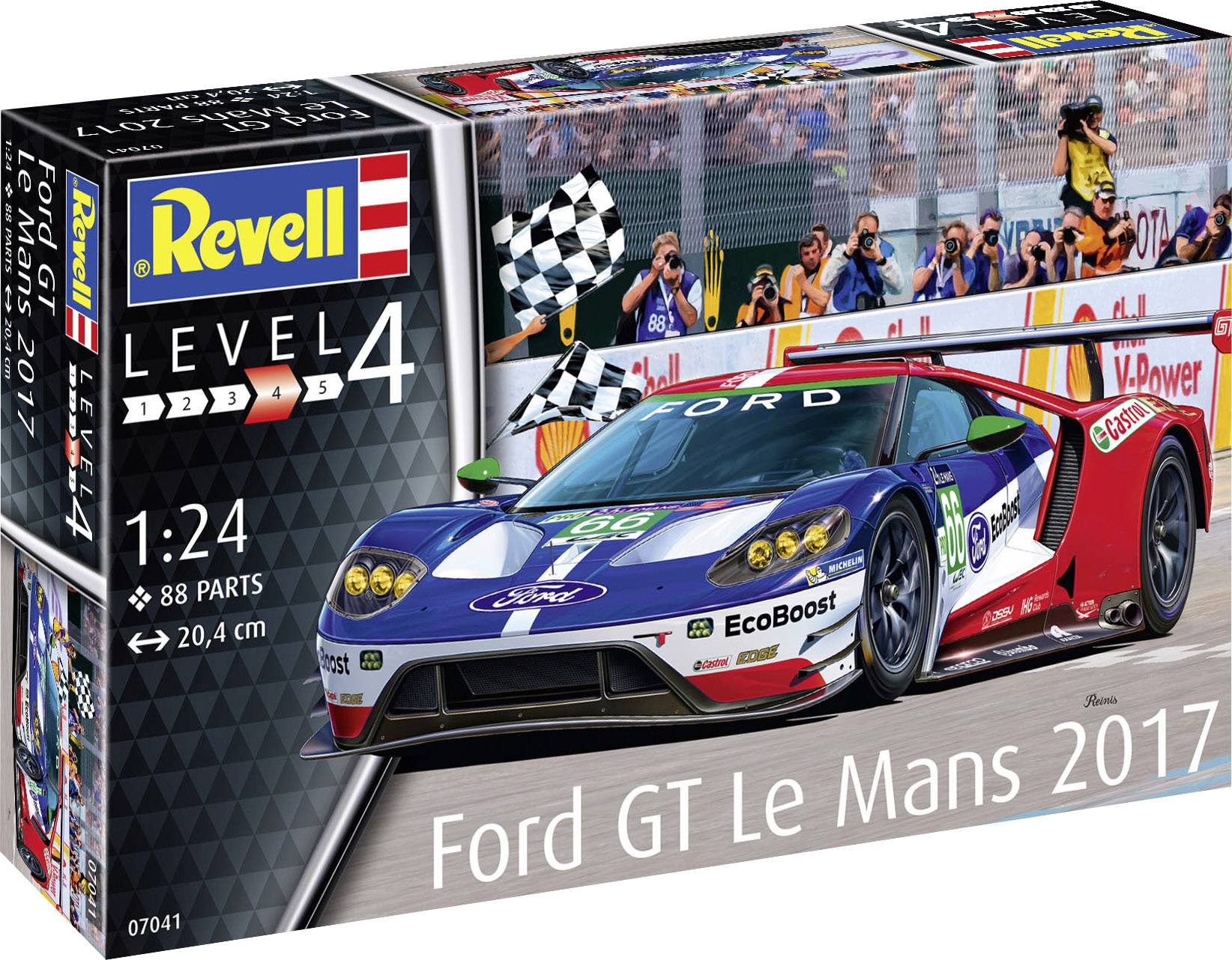 Revell 07041 Ford GT Le Mans 2017 Automodell Bausatz 1:24