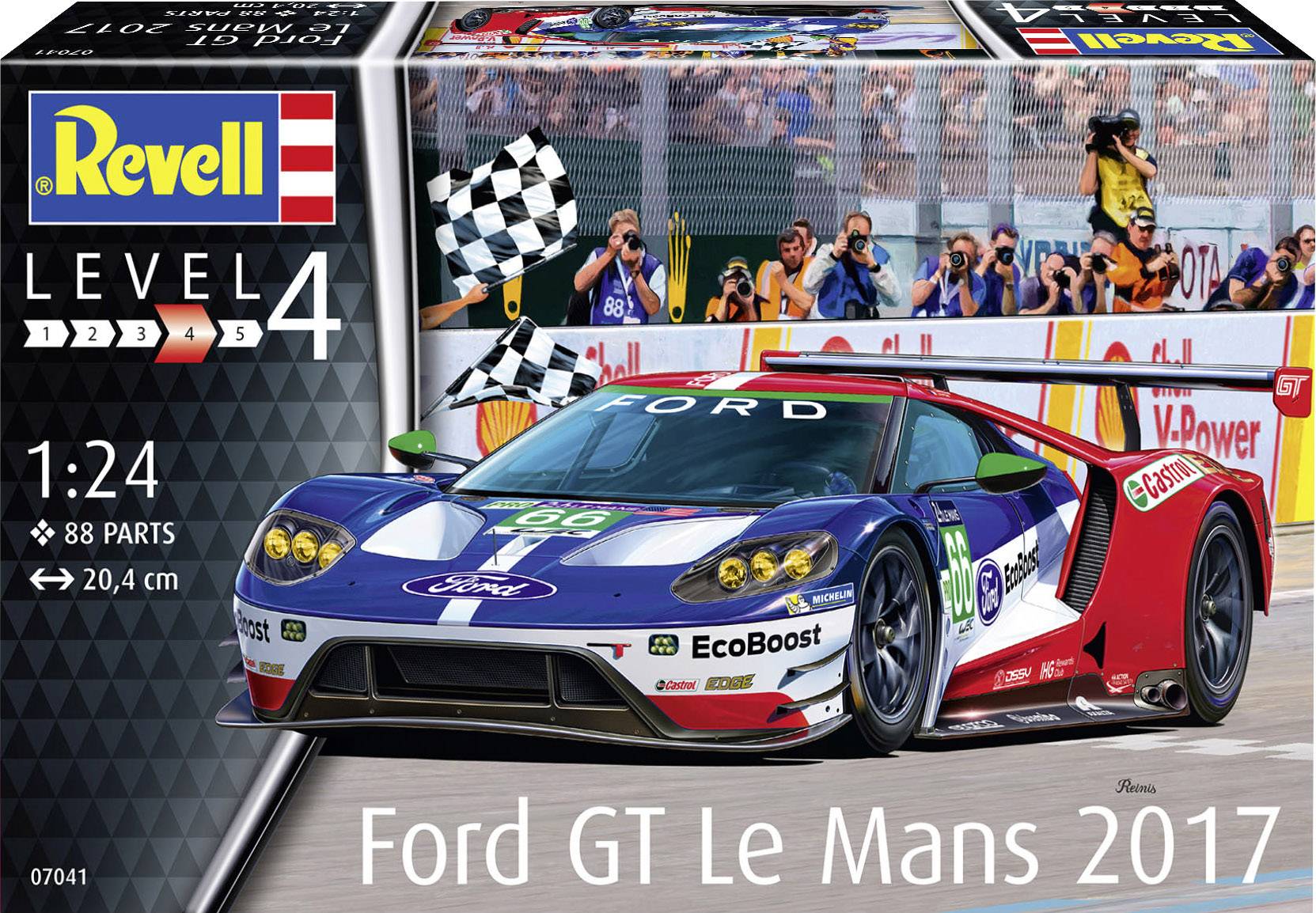 Revell 07041 Ford GT Le Mans 2017 Automodell Bausatz 1:24