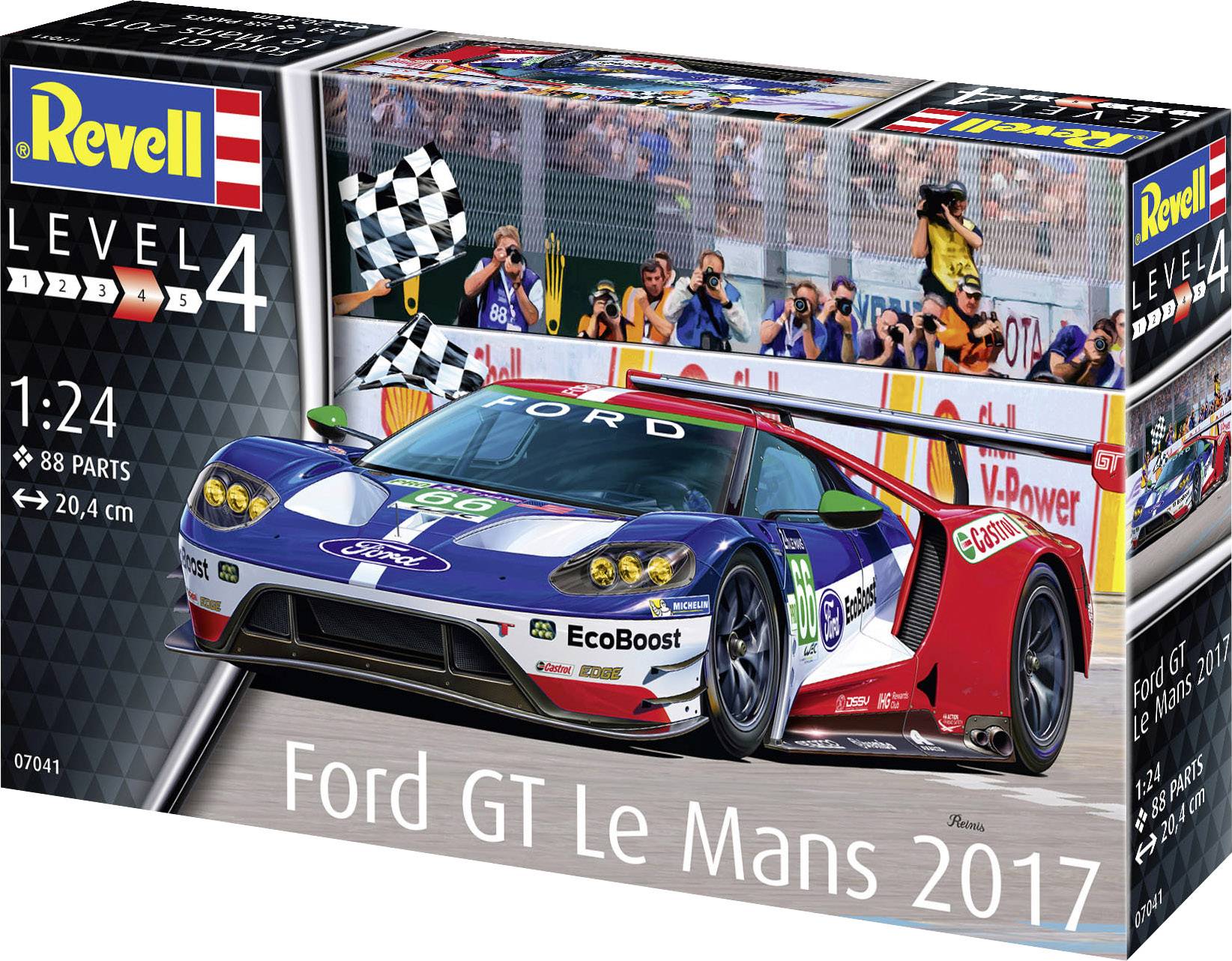 Revell 07041 Ford GT Le Mans 2017 Automodell Bausatz 1:24