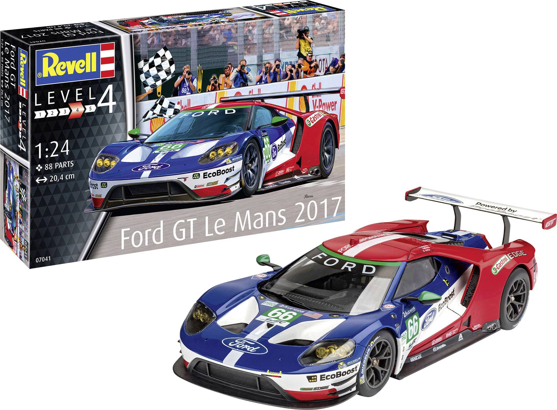 Revell 07041 Ford GT Le Mans 2017 Automodell Bausatz 1:24