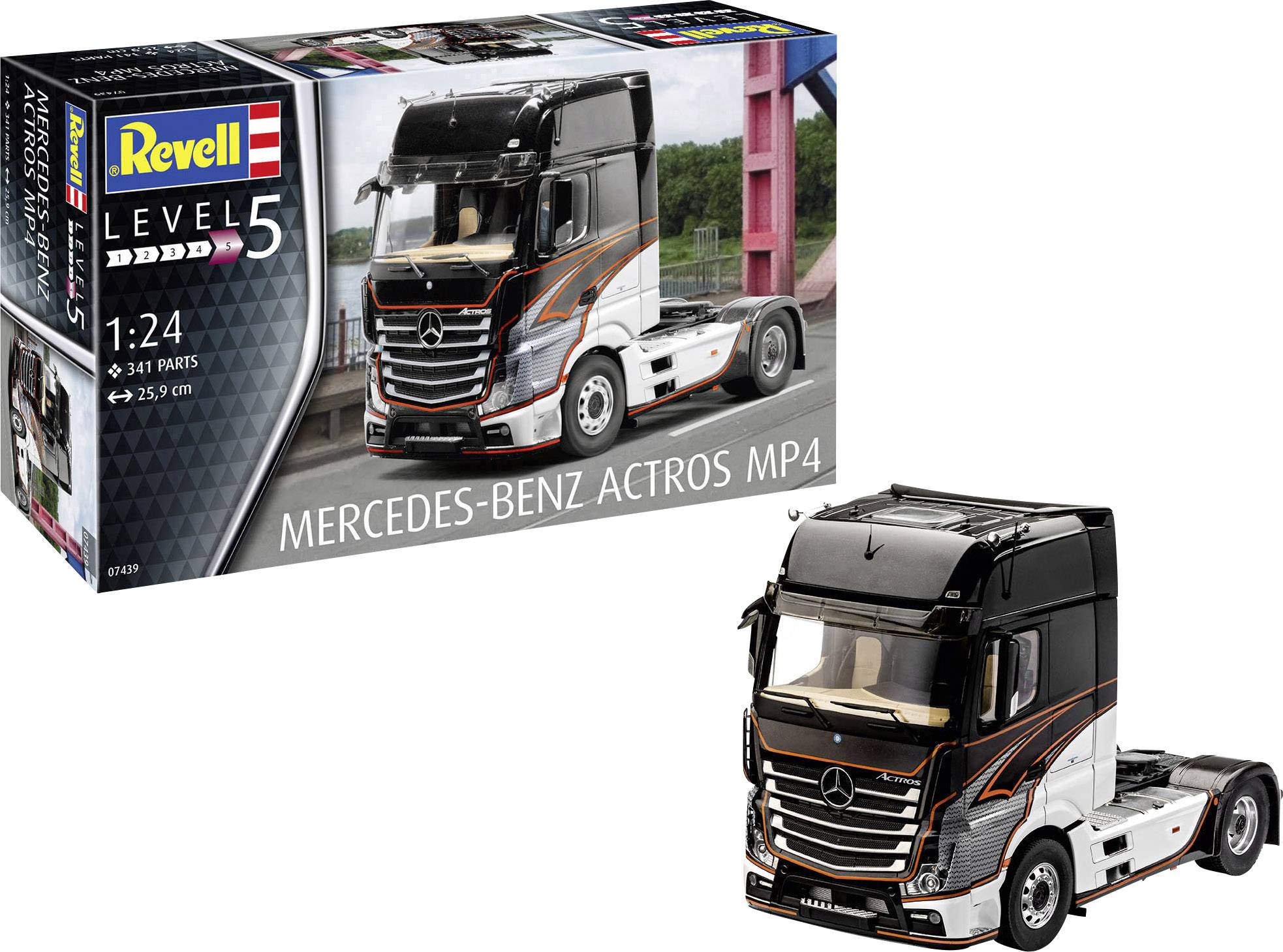 Revell 07439 Mercedes-Benz Actros MP4 Automodell Bausatz 1:24
