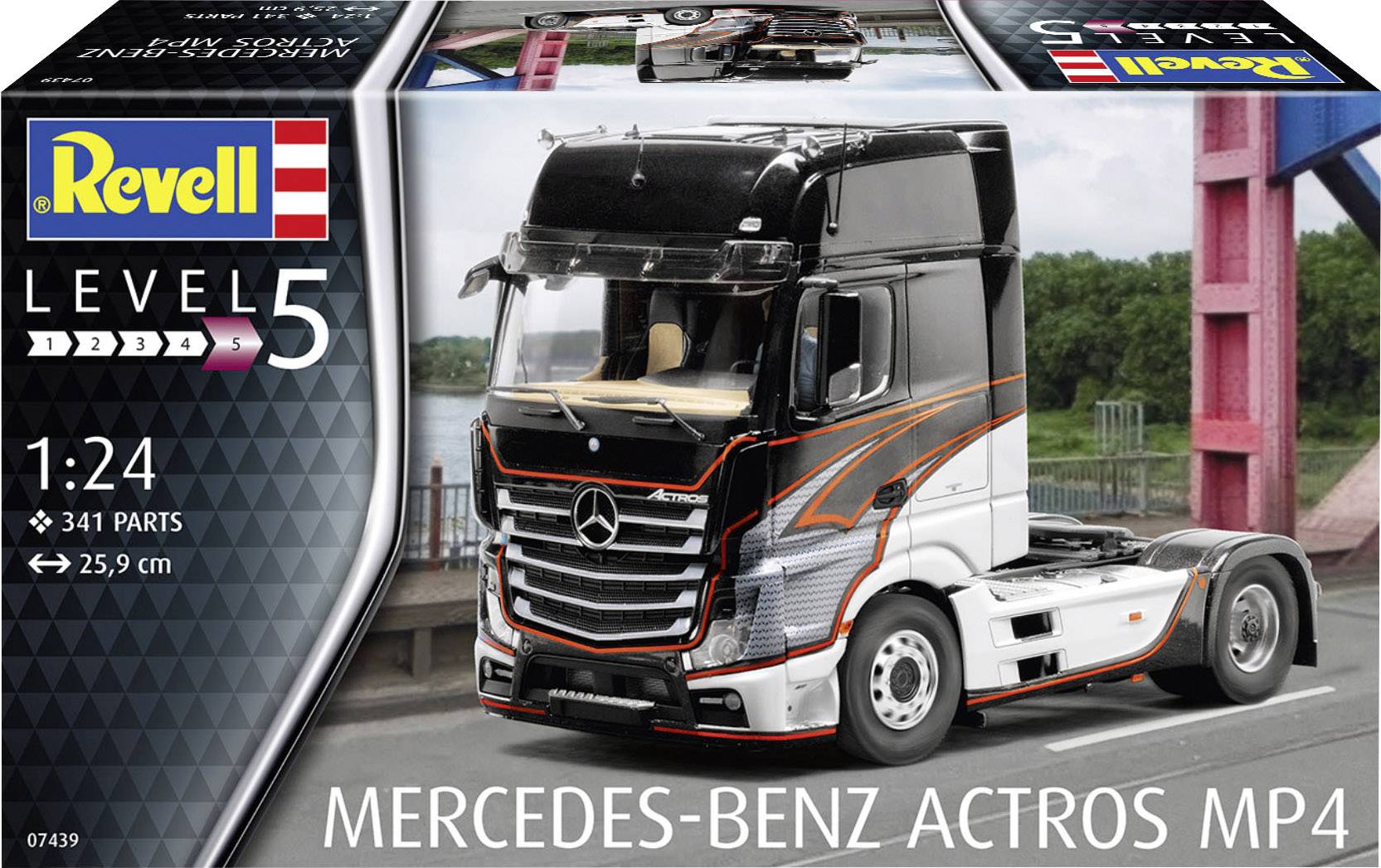 Revell 07439 Mercedes-Benz Actros MP4 Automodell Bausatz 1:24