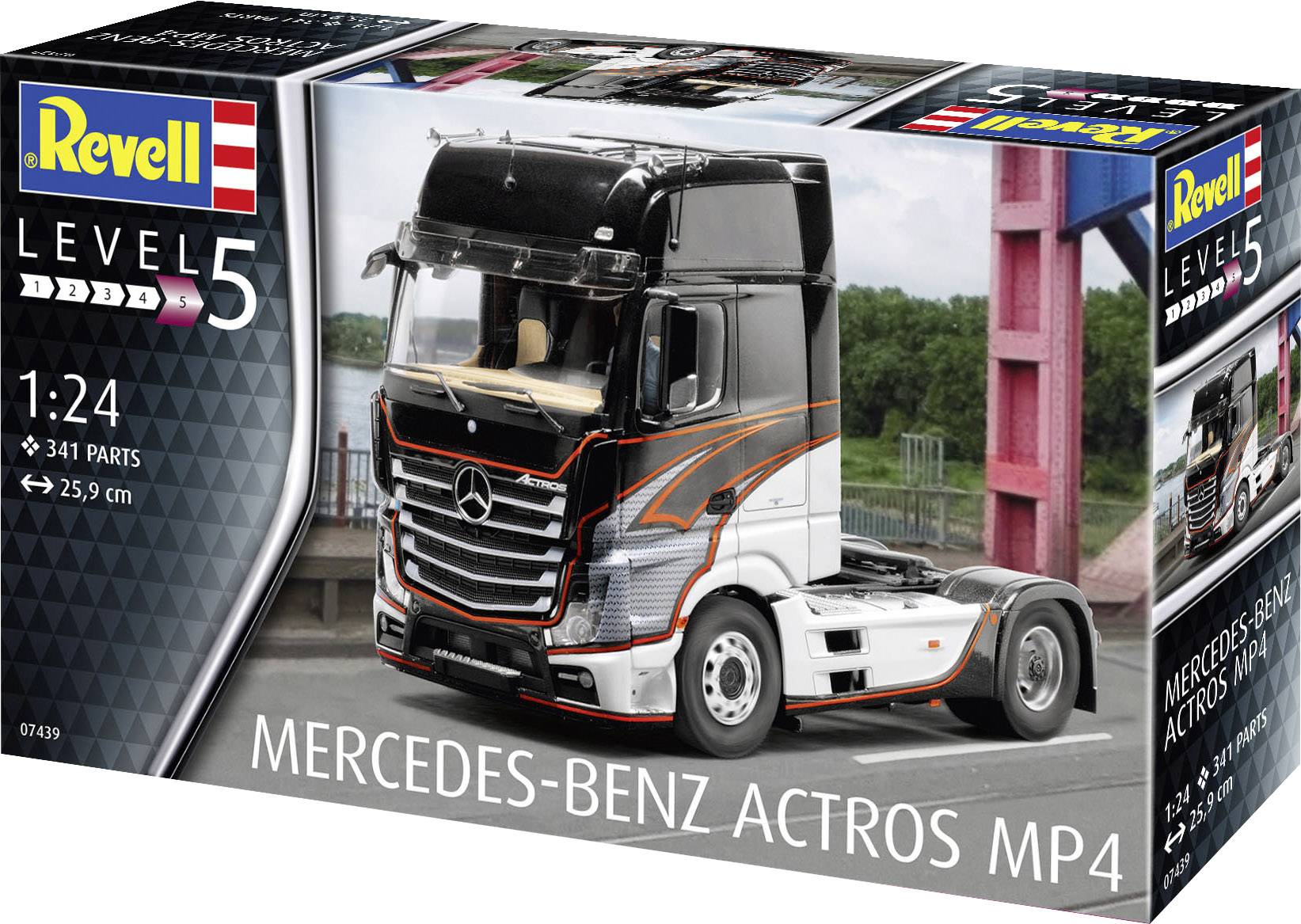 Revell 07439 Mercedes-Benz Actros MP4 Automodell Bausatz 1:24