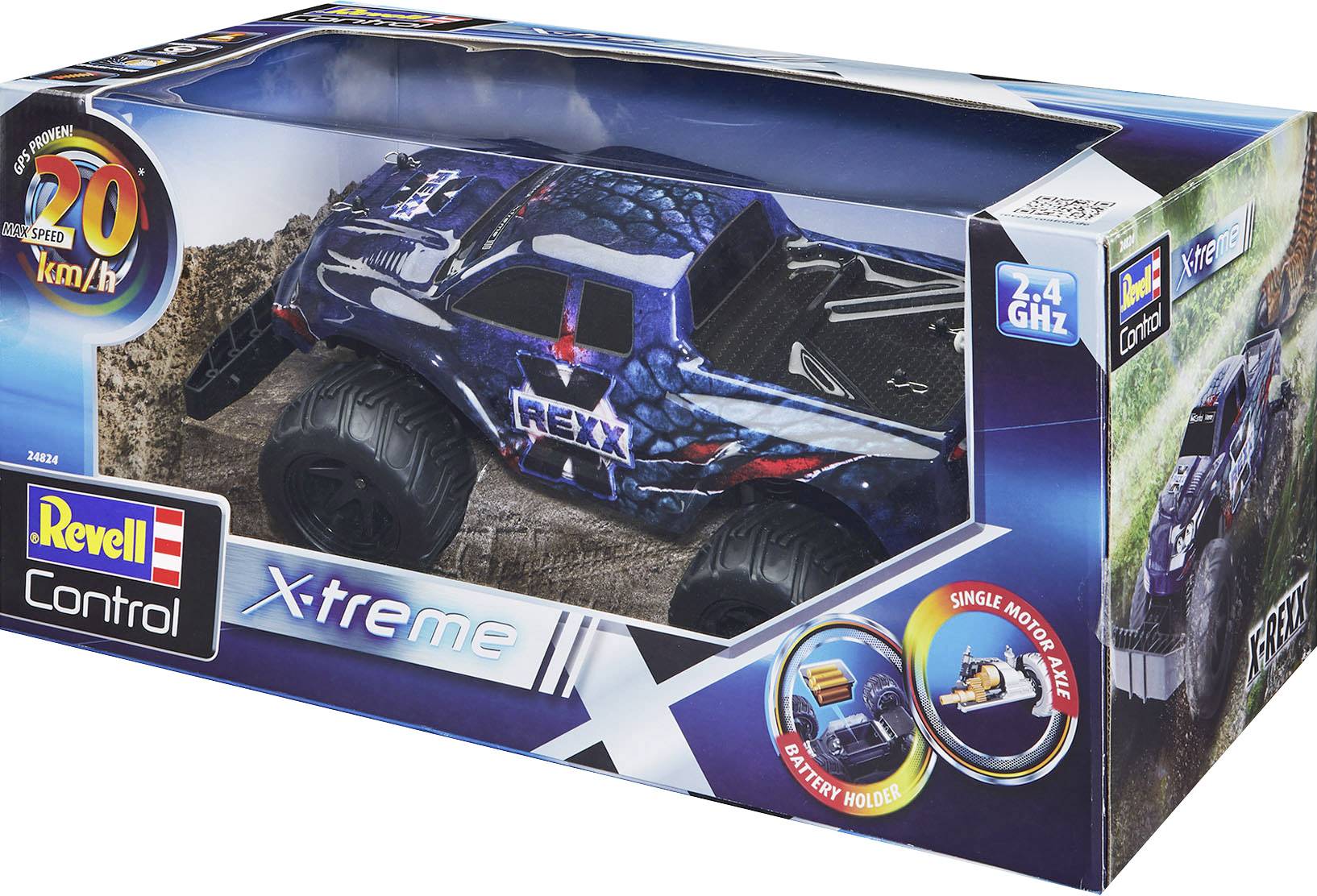 Revell Control 24824 X-Rexx RC Einsteiger Modellauto Elektro Geländewagen Heckantrieb (2WD)