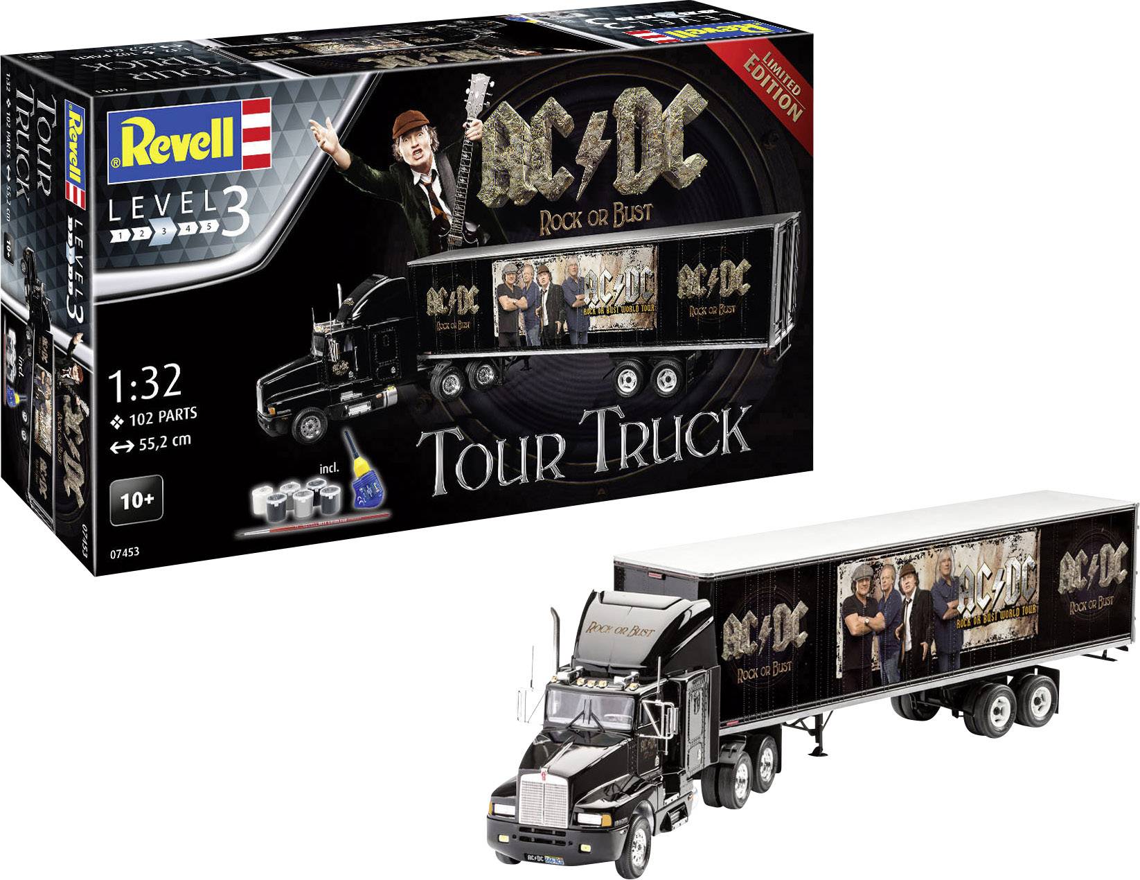 Revell 07453 "AC/DC" Tour Truck Automodell Bausatz 1:32