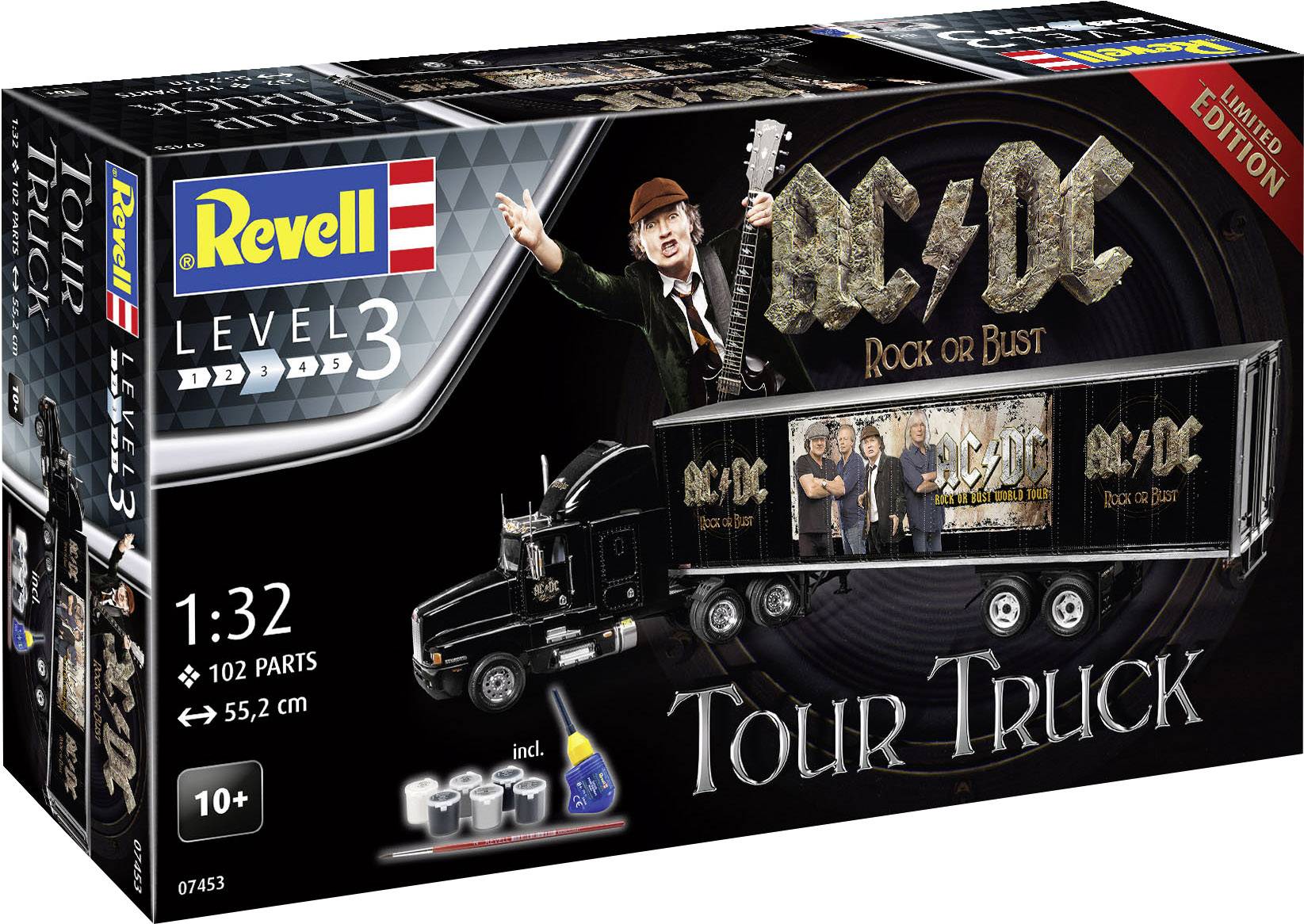 Revell 07453 "AC/DC" Tour Truck Automodell Bausatz 1:32