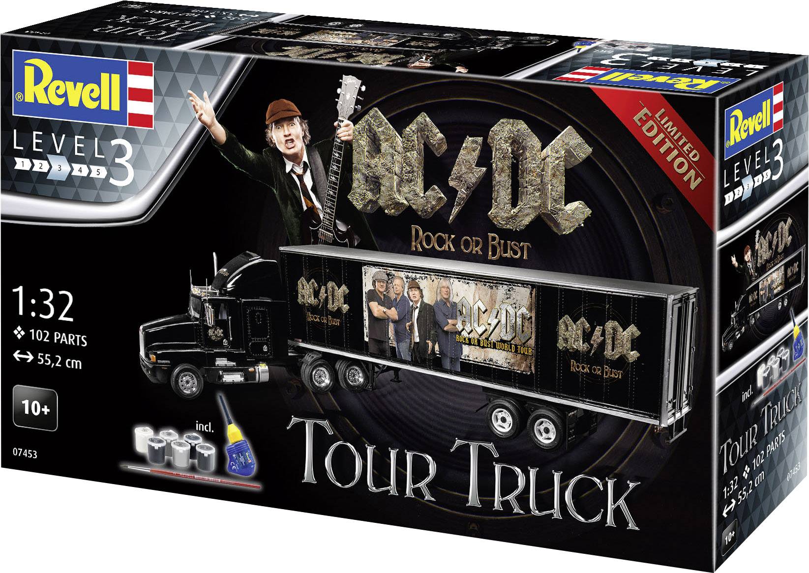 Revell 07453 "AC/DC" Tour Truck Automodell Bausatz 1:32