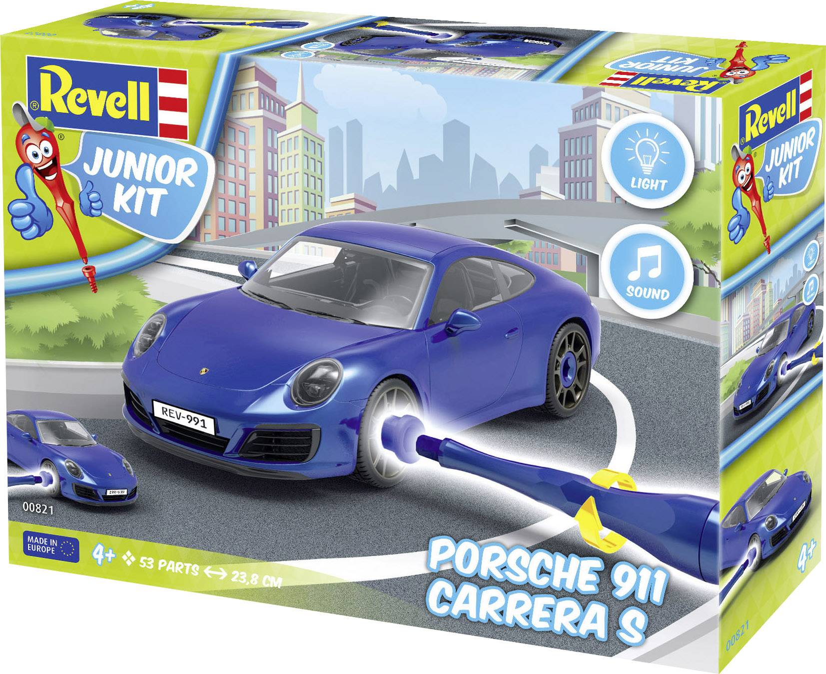 Revell 00821 Porsche 911 Carrera S Automodell Bausatz 1:20