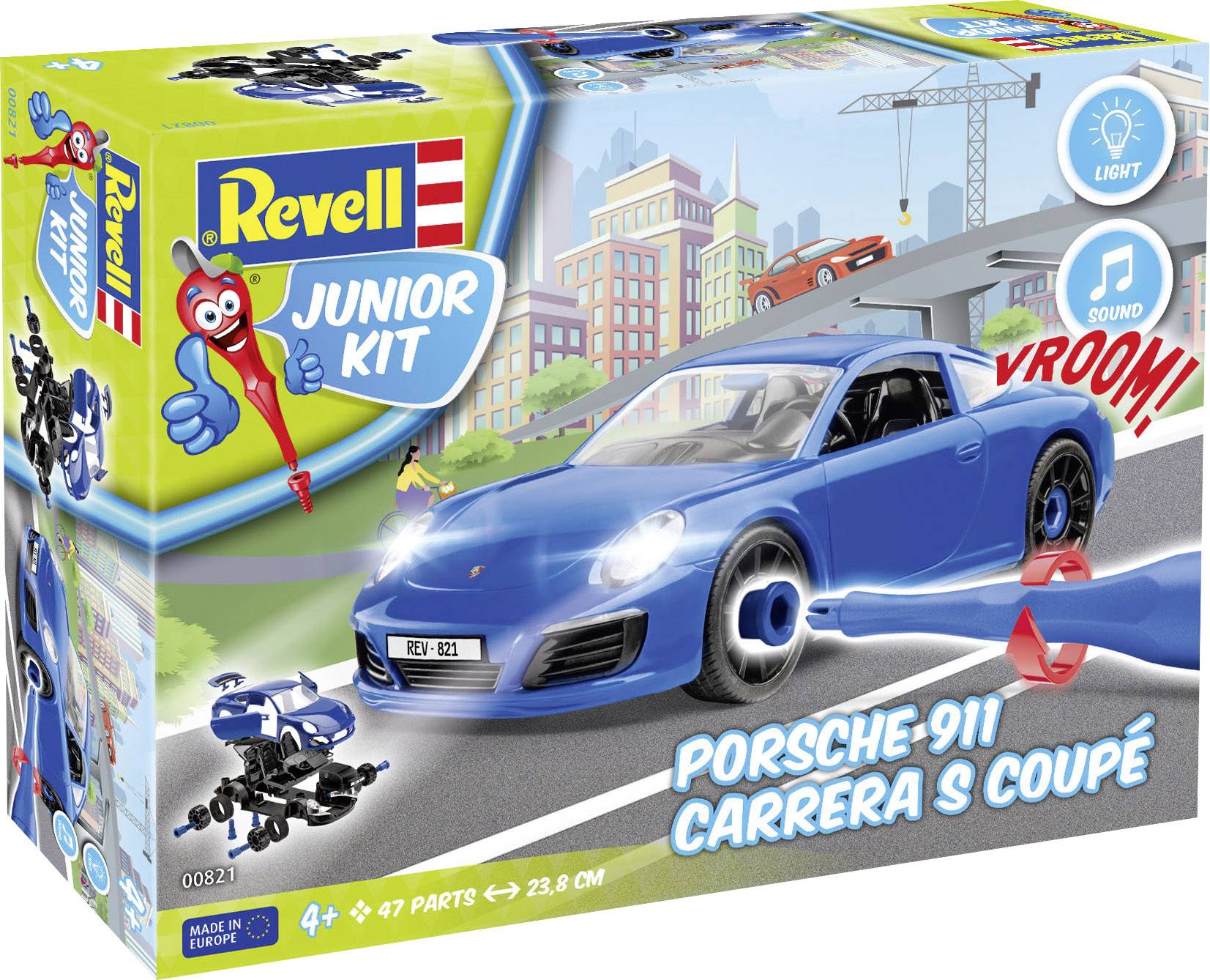 Revell 00821 Porsche 911 Carrera S Automodell Bausatz 1:20