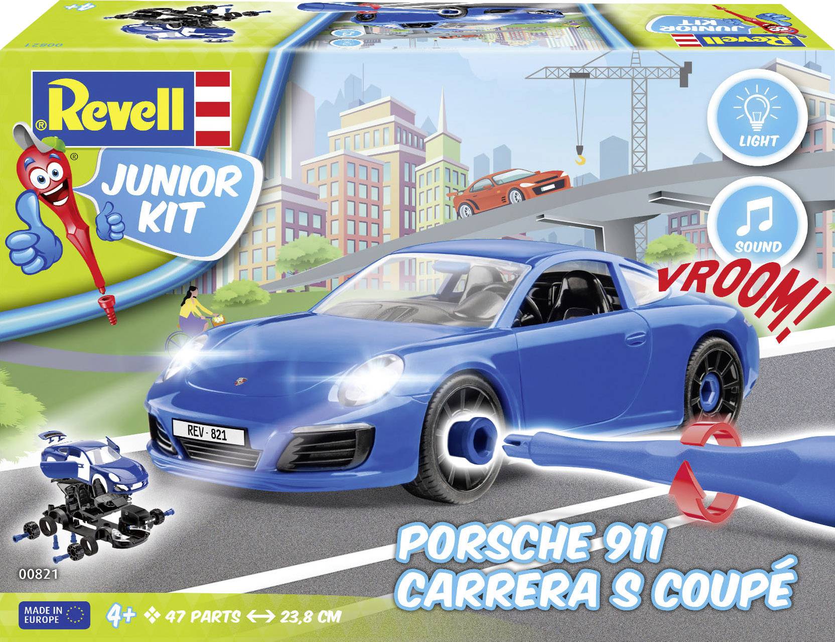 Revell 00821 Porsche 911 Carrera S Automodell Bausatz 1:20