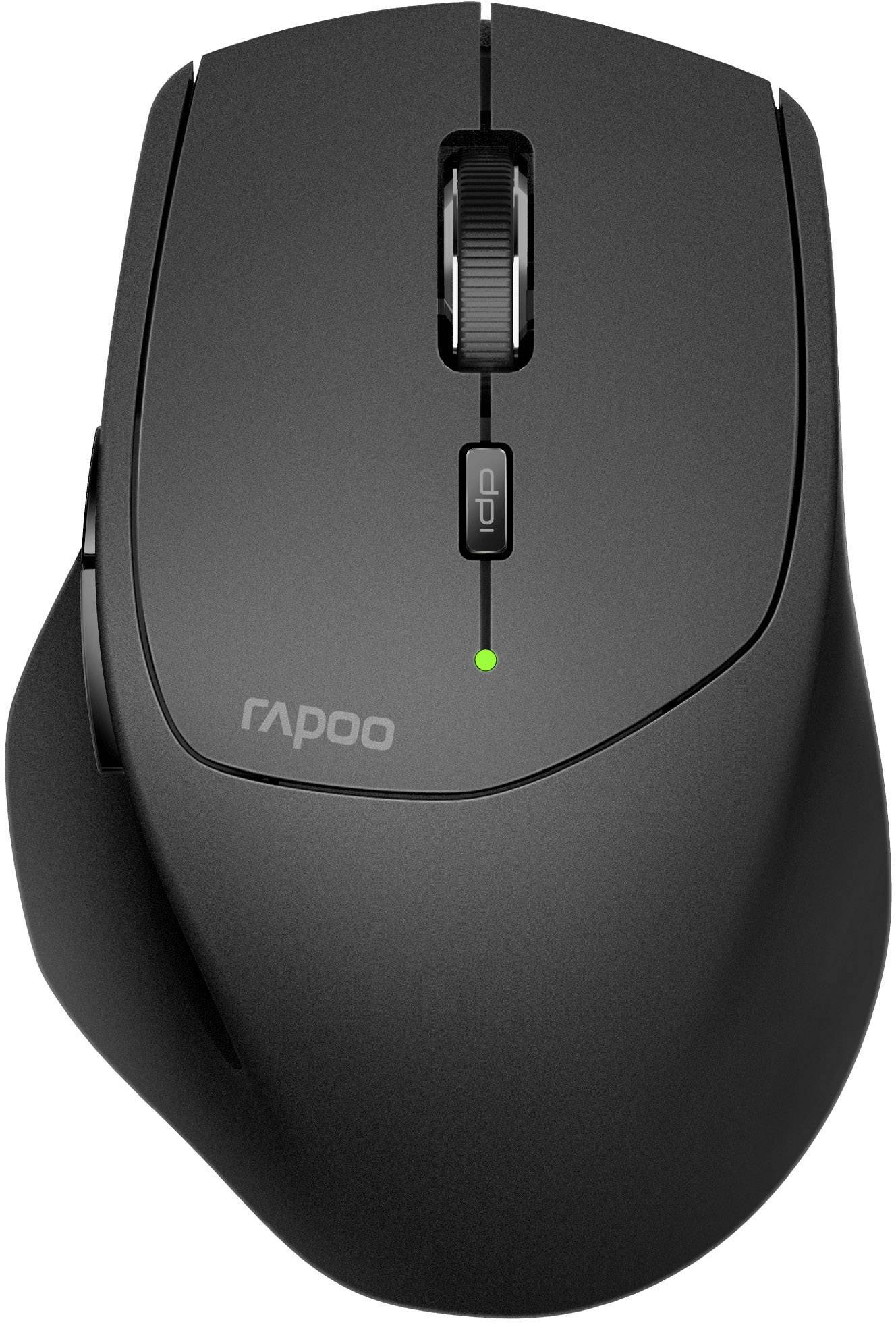 Rapoo MT550 Maus Funk, Bluetooth® Laser 6 Tasten 1600 dpi Ergonomisch