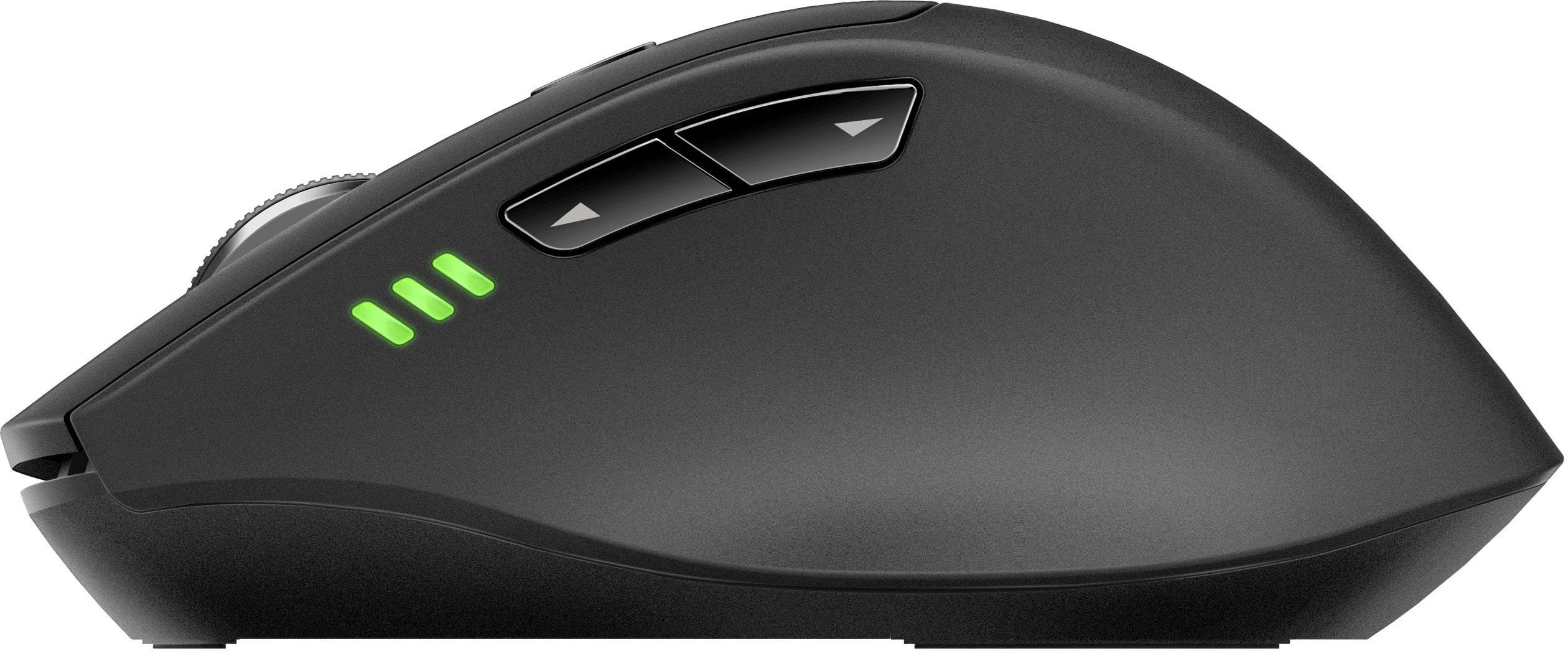 Rapoo MT550 Maus Funk, Bluetooth® Laser 6 Tasten 1600 dpi Ergonomisch