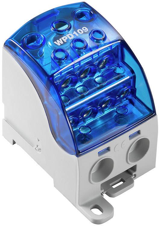Weidmüller 2519490000 Verteilerblock Schrauben Grau, Blau 1St.