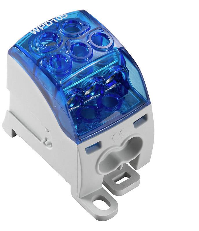 Weidmüller 2518540000 Verteilerblock Schrauben Grau, Blau 1St.