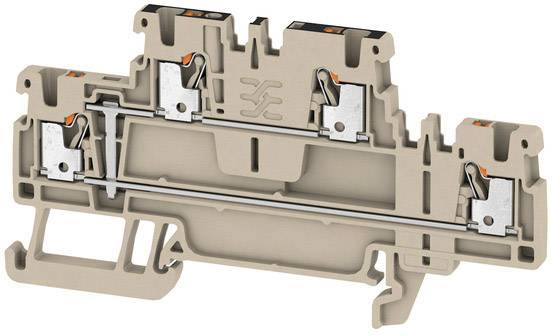 Weidmüller 2469400000 Doppelstock-Durchgangsklemme 3.50mm Zugfeder Beige 50St.