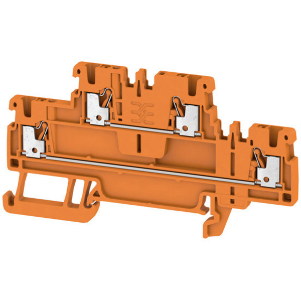 Weidmüller Doppelstock-Durchgangsklemme A2T 1.5 OR 2471440000 Orange 50St.