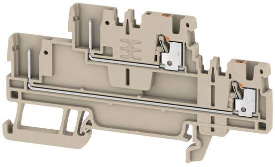 Weidmüller 2485840000 Doppelstock-Durchgangsklemme 3.50mm Zugfeder Beige 50St.