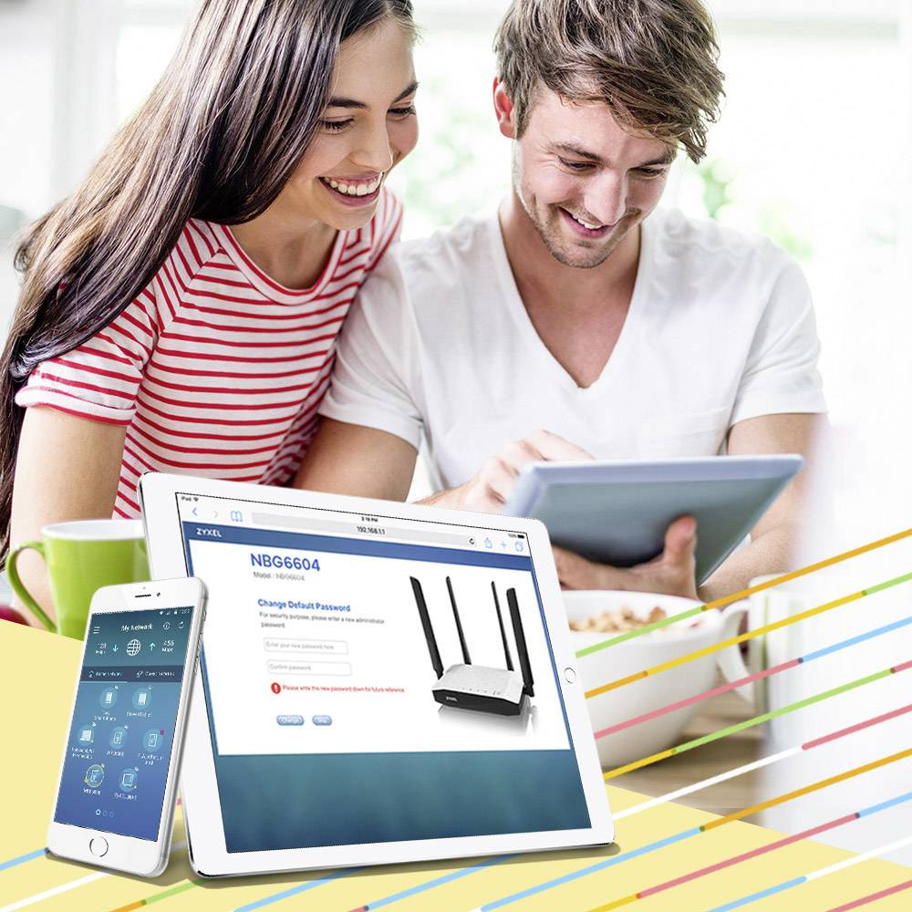 ZyXEL NBG6604 WLAN Router 2.4 GHz, 5 GHz 1200 MBit/s