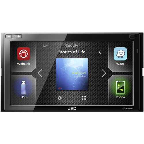 JVC KWM540BT Doppel-DIN Autoradio Bluetooth®-Freisprecheinrichtung, Anschluss für Lenkradfernbedienung