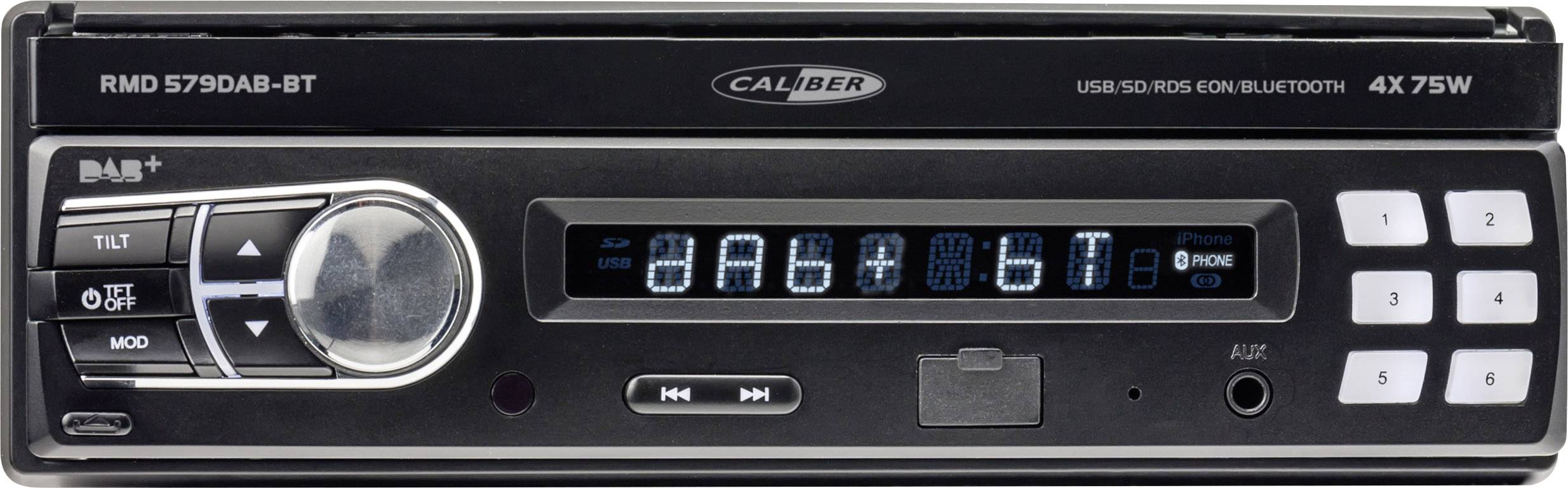 Caliber RMD579DAB-BT Moniceiver DAB+ Tuner, Anschluss für Lenkradfernbedienung, Anschluss für Rückfahrkamera, Bluetooth®-Freisprecheinrichtung, in