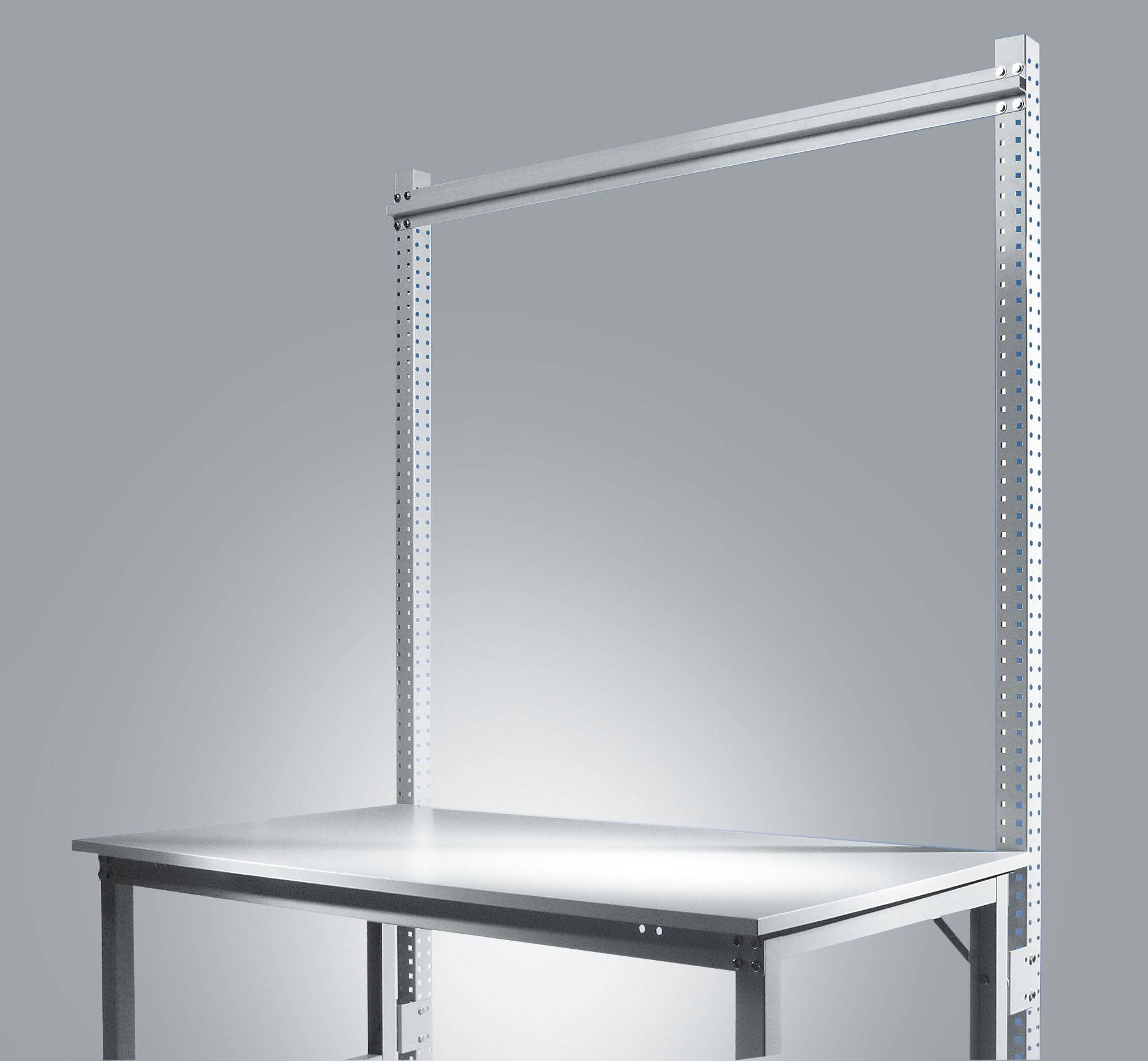 Manuflex ZB3803.6011 Aufbauportal UNIVERSAL-SPEZIAL u.ERGO 2100mm(Nutzh.1500mm)Grundeinheit mit Stabilisierungs-Strebe 1246mm für