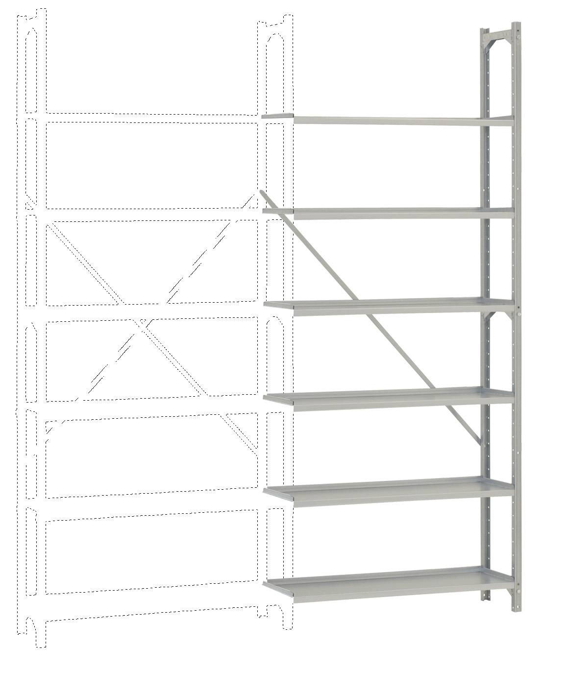 Manuflex RA2062 Regalrahmen (B x H x T) 900 x 2250 x 300 mm Verzinkt
