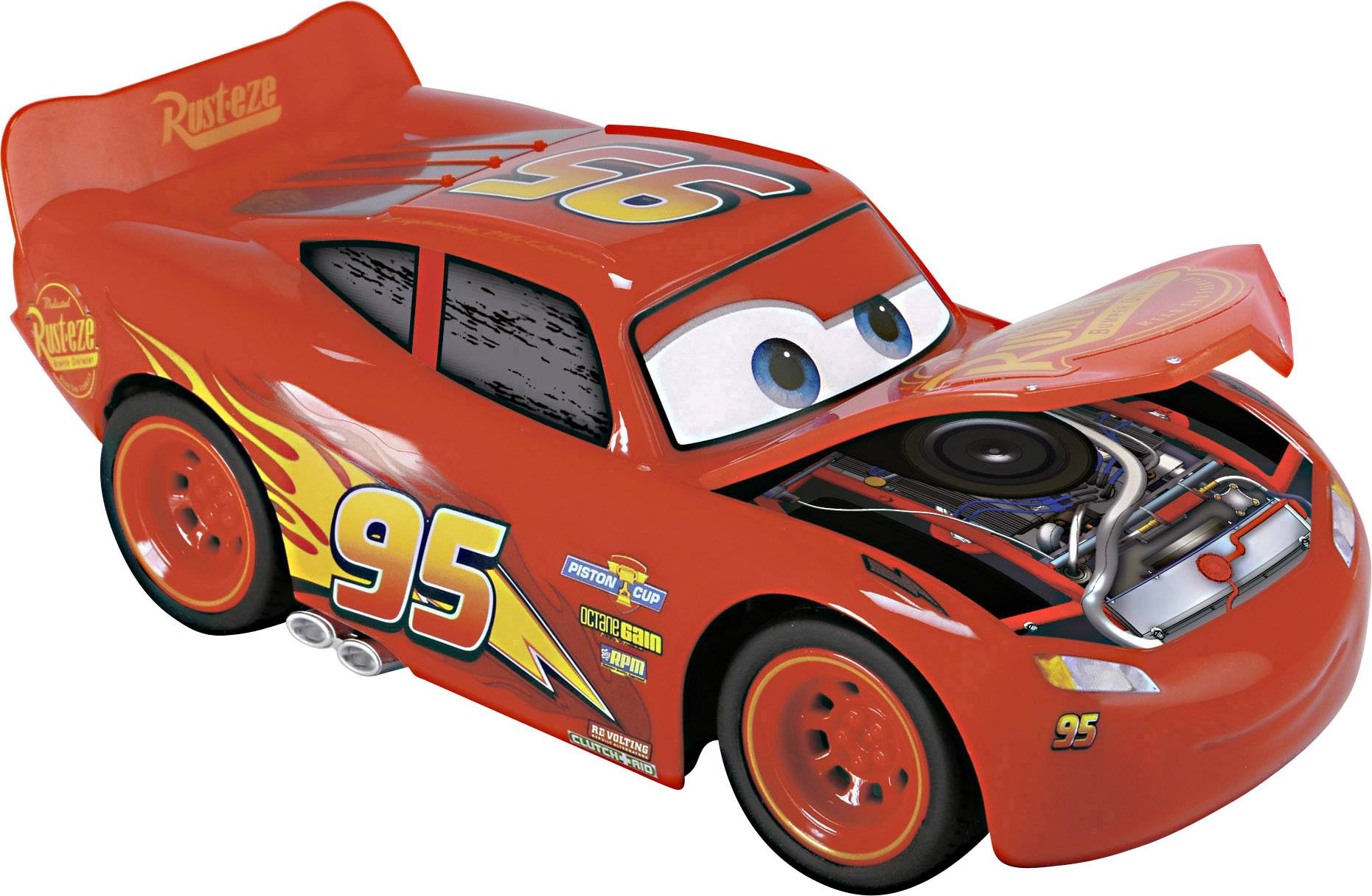 Dickie Toys 203084018 RC Cars 3 Lightning McQueen Crazy Crash 1:24 RC Einsteiger Modellauto Elektro Straßenmodell