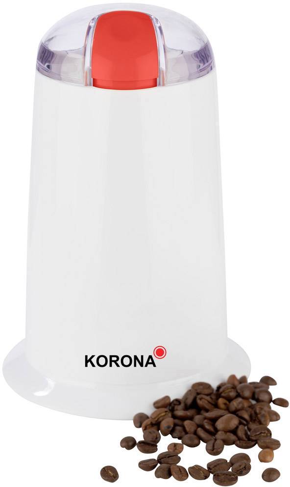 Korona 26010 26010 Kaffeemühle Weiß, Rot Edelstahl-Schlagmesser