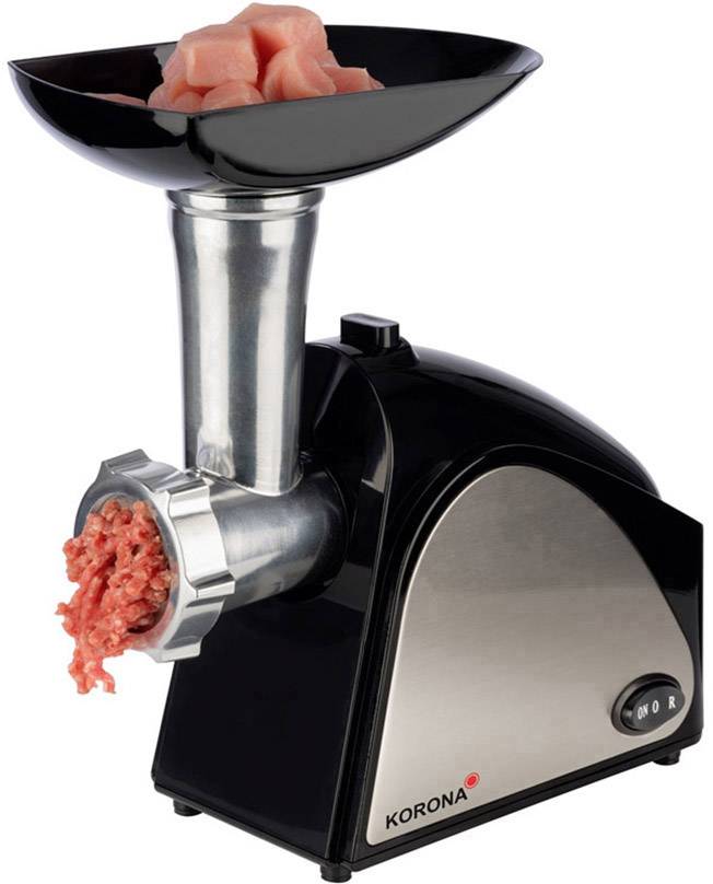 Korona 25200 25200 Fleischwolf 400 W Edelstahl, Schwarz