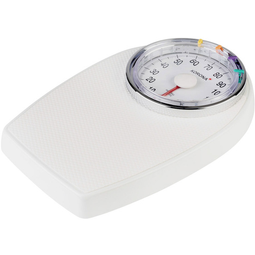 Korona Hugo Analog bathroom scales Weight range=136 kg White