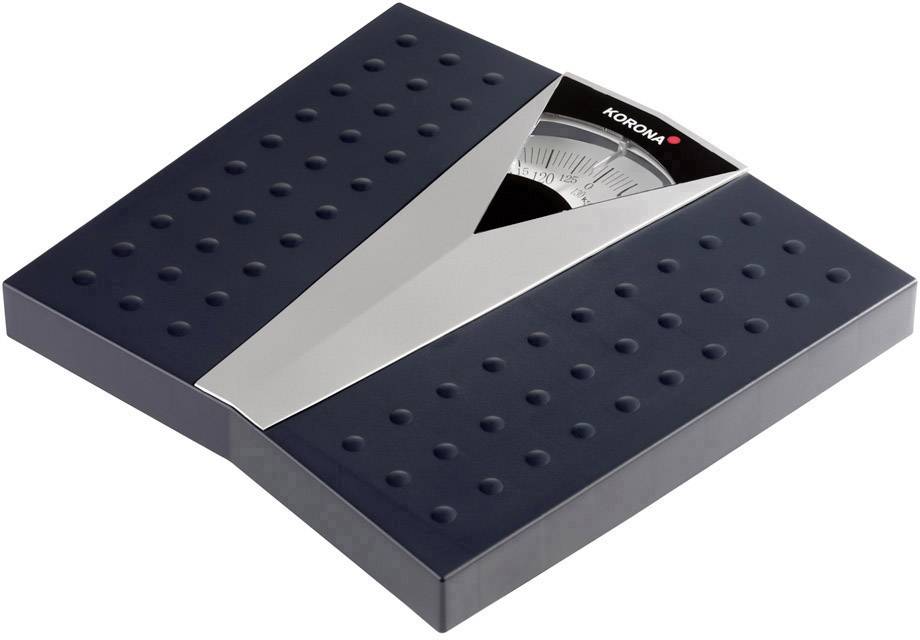Korona Henry Personenwaage analog Wägebereich (max.)=130 kg Schwarz, Silber