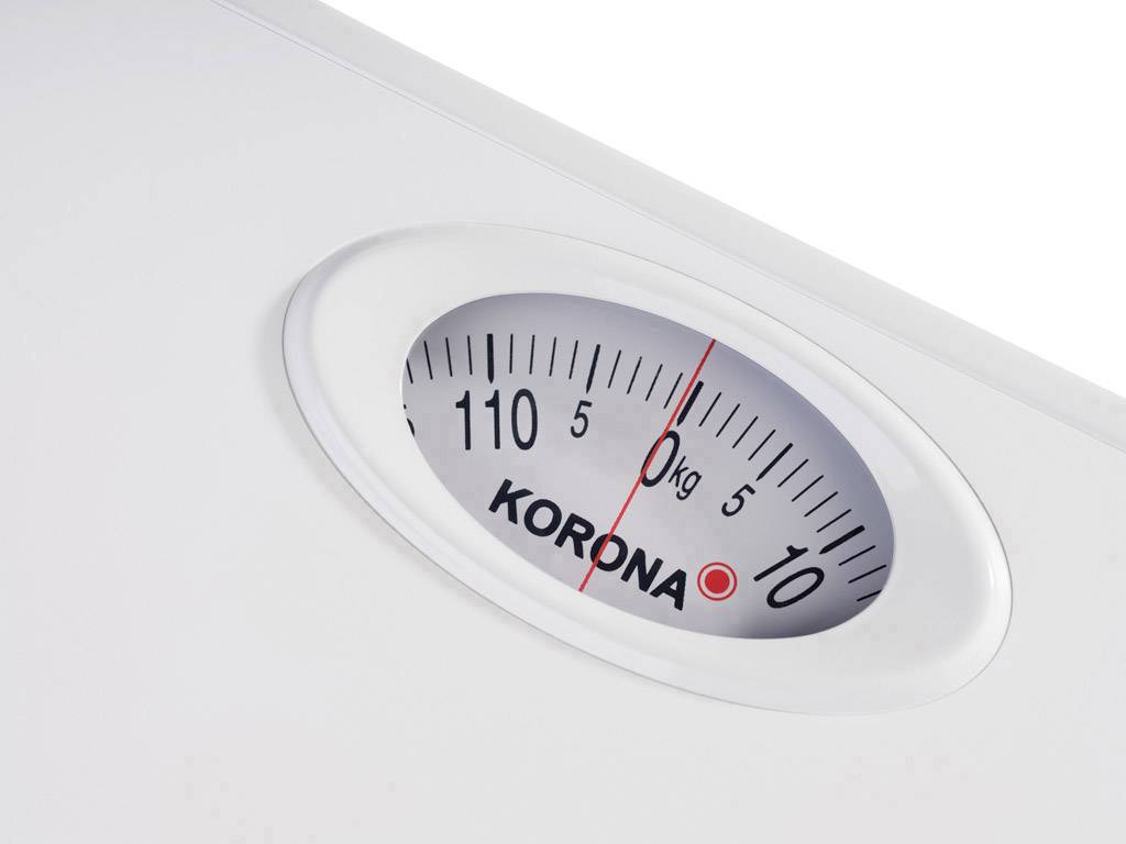 Korona Ben Analoge Personenwaage Wägebereich (max.)=130kg Weiß