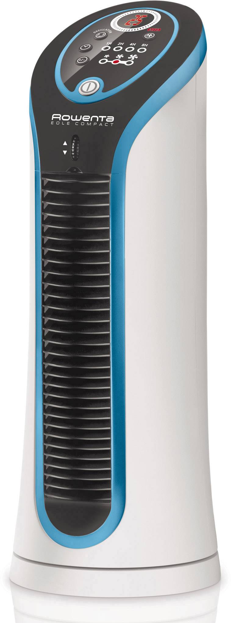 Rowenta VU6210FO Turmventilator 30 W Weiß Timer, Oszillierend, Automatische Abschaltung, mit Auto-Funktion, LED-Display