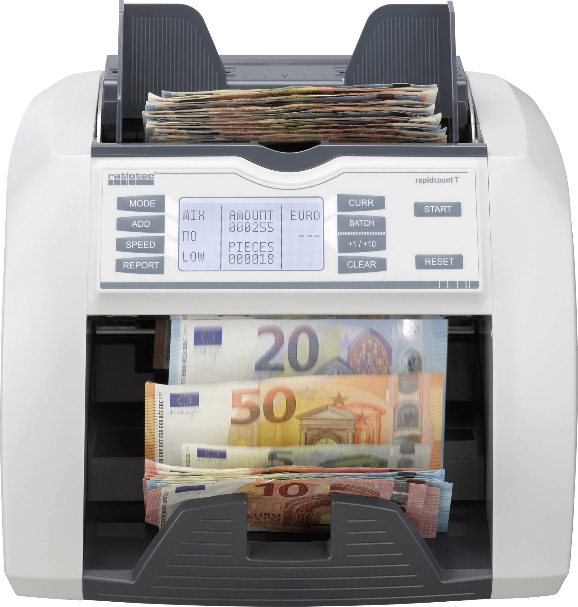 Ratiotec rapidcount T 275 Geldzähler, Geldscheinprüfer