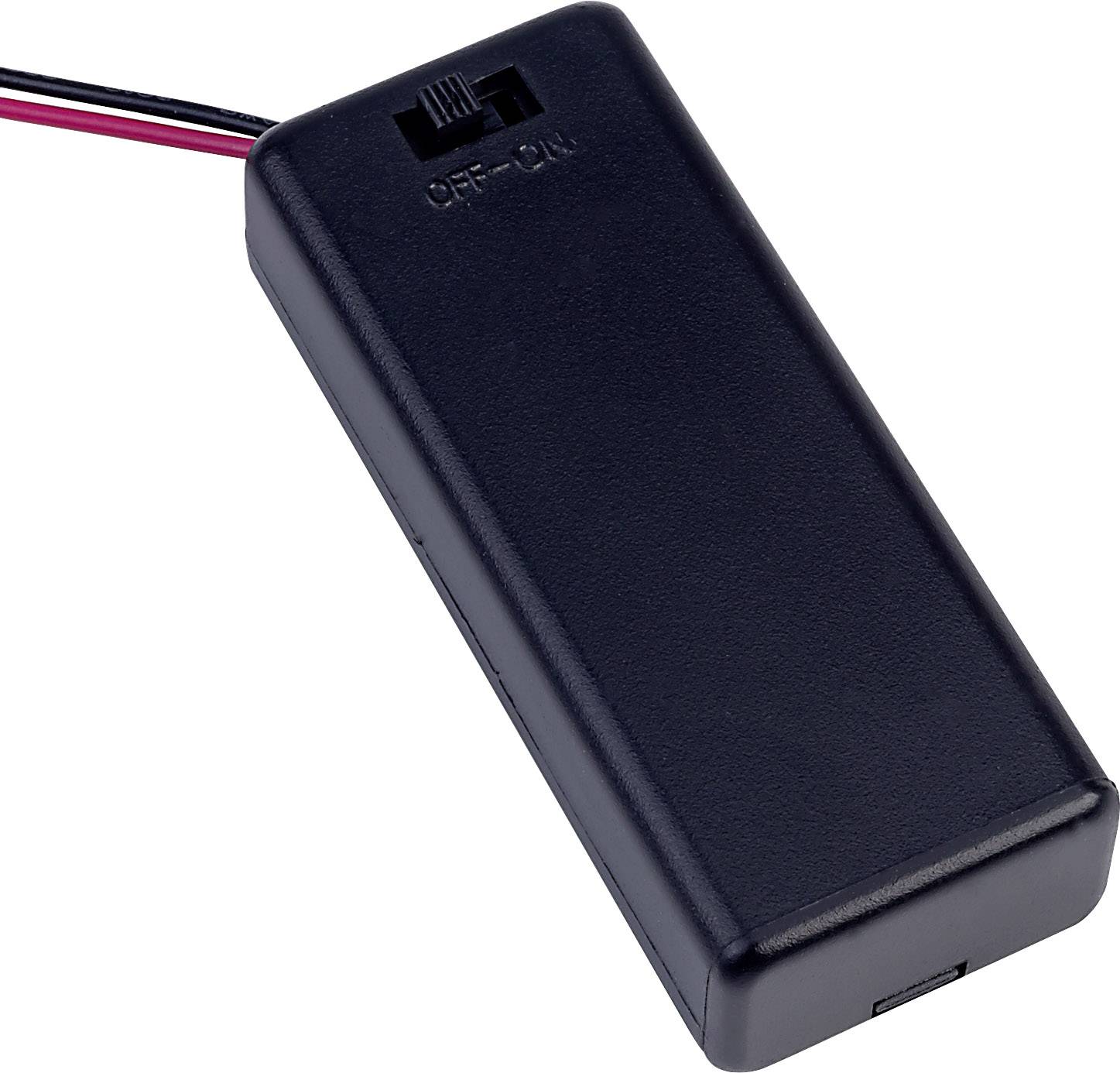 TRU COMPONENTS SBH421-1AS Batteriehalter 2x Micro (AAA) Kabel