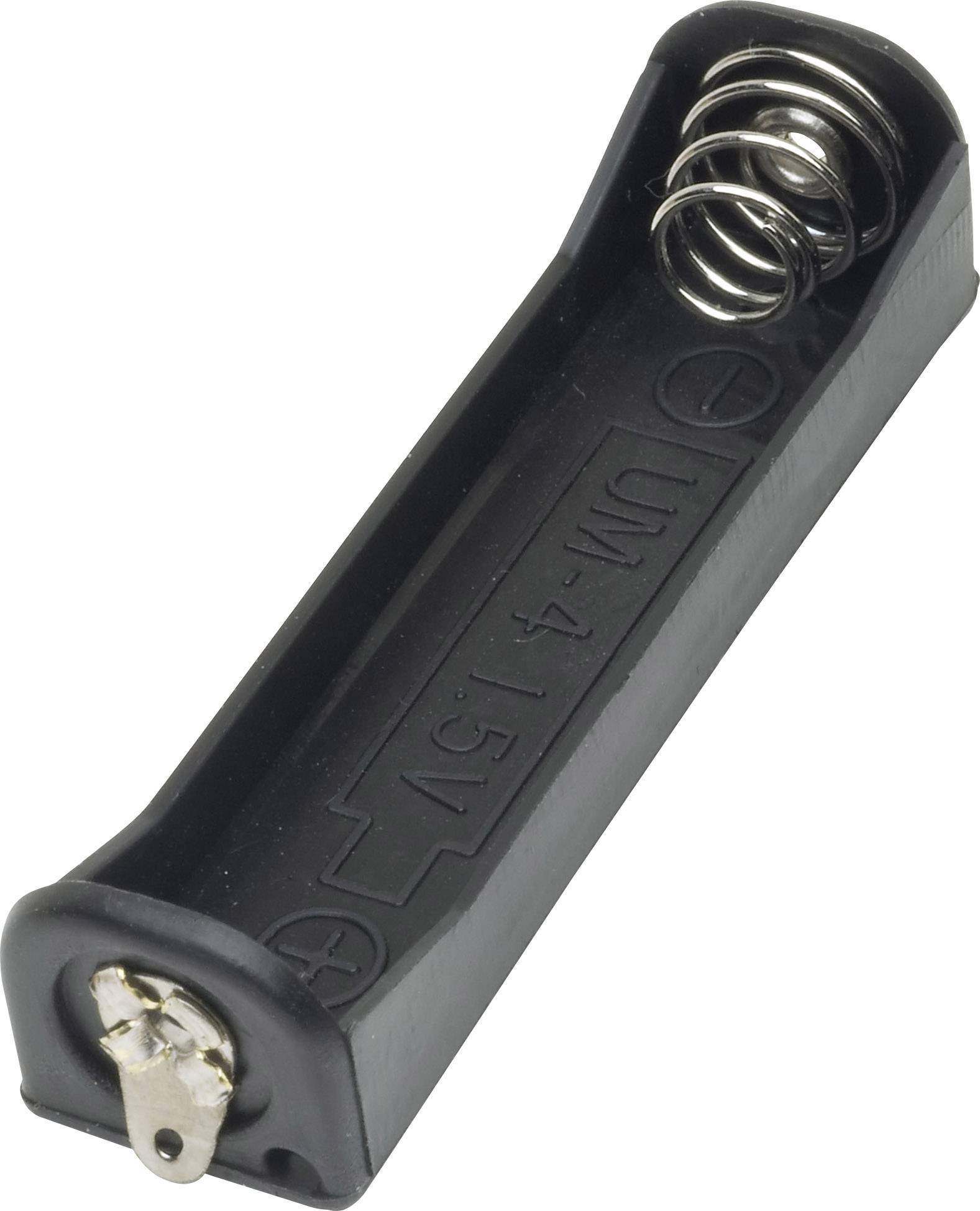 TRU COMPONENTS BH411-3D Batteriehalter 1x Micro (AAA) Lötanschluss