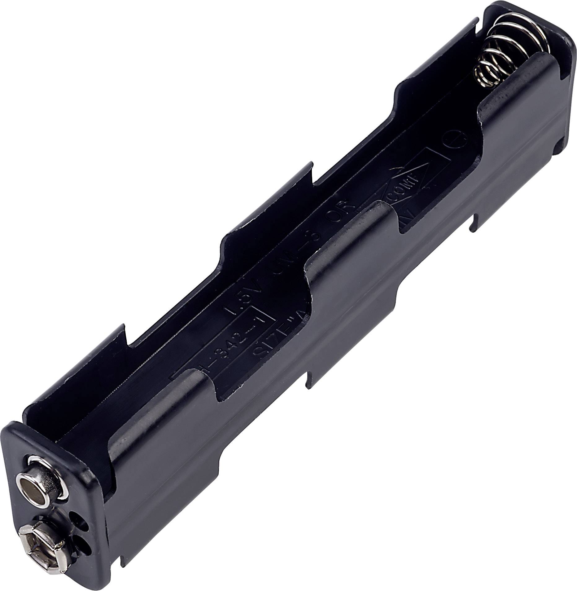 TRU COMPONENTS BH342-1B Batteriehalter 4x Mignon (AA) Druckknopfanschluss