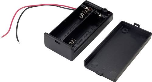 TRU COMPONENTS SBH-321-3AS Batteriebox 2x Mignon (AA) Kabel