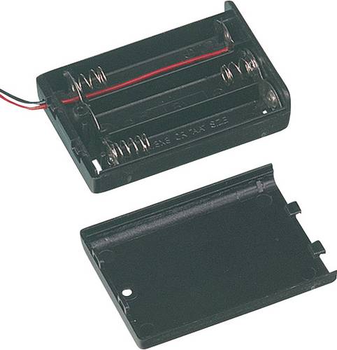 TRU COMPONENTS SBH-331A Batteriehalter 3x Mignon (AA) Kabel