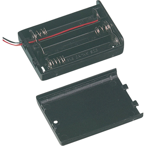 TRU COMPONENTS SBH-331A Batteriehalter 3x Mignon (AA) Kabel