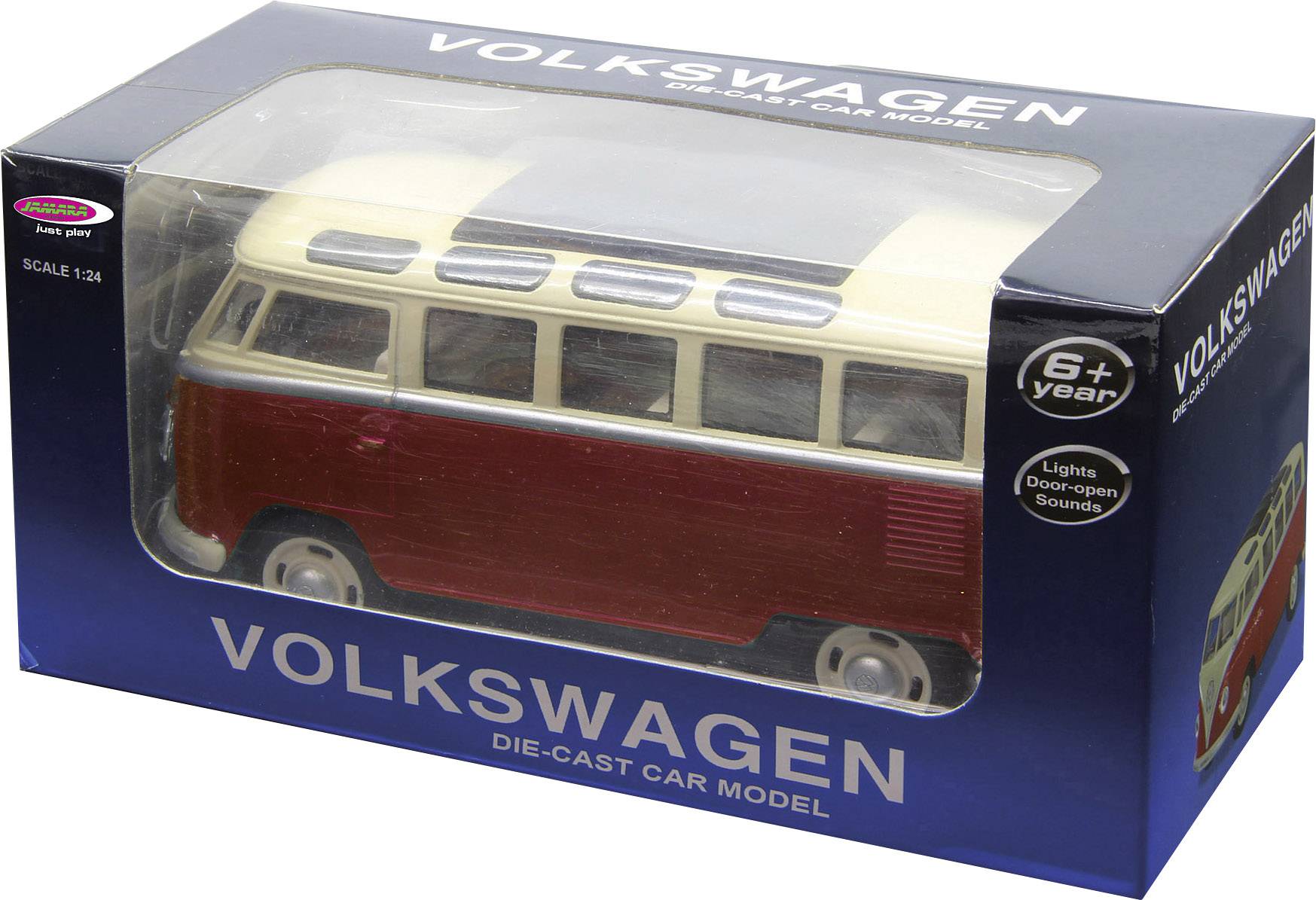 Jamara 405145 VW T1 Bus 1:24 Fahrzeug Straßenmodell